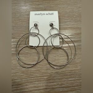 Marlyn Schiff Silver Hoop Earrings